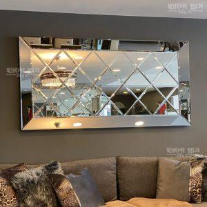 𝗟𝘂𝘅𝘂𝗿𝘆 𝗗𝗶𝗮𝗺𝗼𝗻𝗱 𝗖𝘂𝘁 𝗕𝗲𝘃𝗲𝗹𝗹𝗲𝗱 𝗠𝗶𝗿𝗿𝗼𝗿 ◈ Size 30" ×48" inchi
